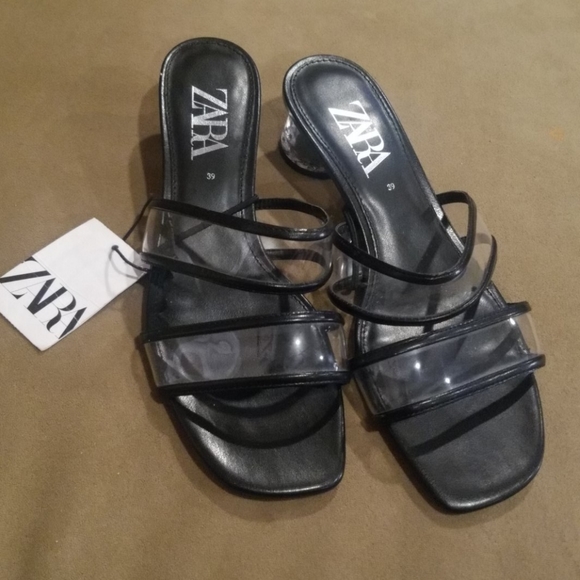 Zara Shoes - Zara clear sandles size 8